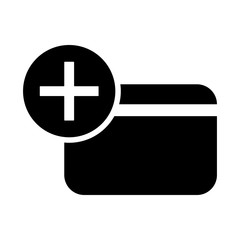 Medical insurance card icon