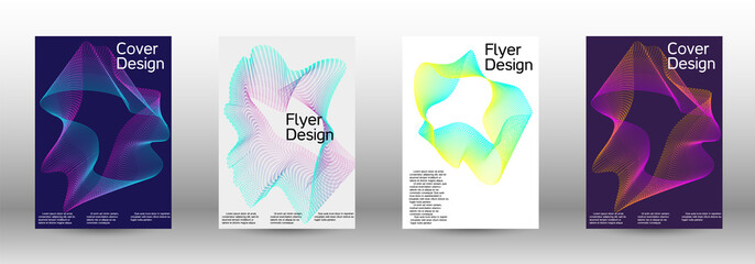 A set of modern abstract covers.