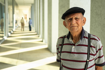 Elderly man outdoor portrait