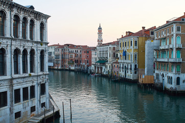 Grand Canal at dawn, Venice, Italy