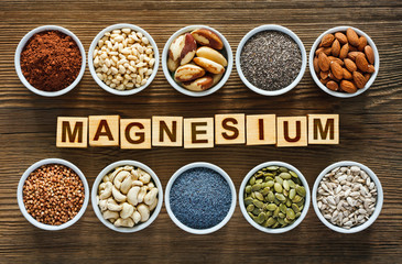 Foods rich in magnesium - obrazy, fototapety, plakaty