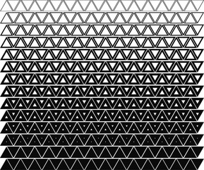Abstract halftone background with triangles. Geometric backdrop. Vector illustration.