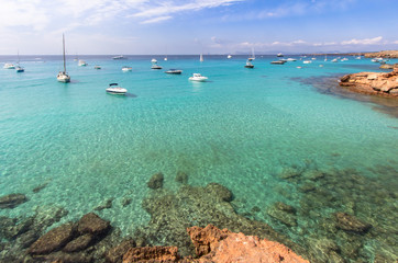 Cala Saona beach, Formentera, Spain