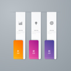 Vector illustration infographics 3 options