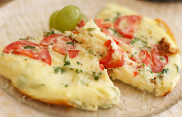 Delicious magnificent omelet