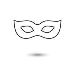 carnival mask, masquerade. icon. vector illustration.