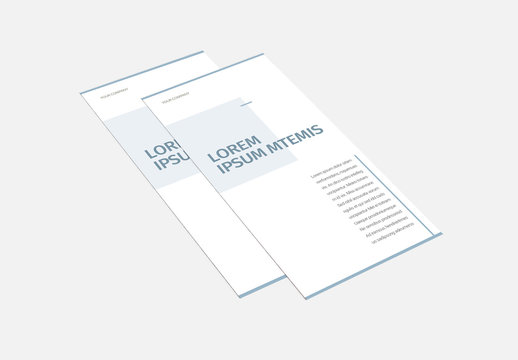 Trifold Brochure Layout with Teal Accents