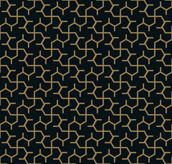 Vector seamless pattern. Modern stylish abstract texture. Repeating geometric tiles from striped elements