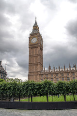 Fototapeta na wymiar Big Ben clock tower - London, United Kingdom