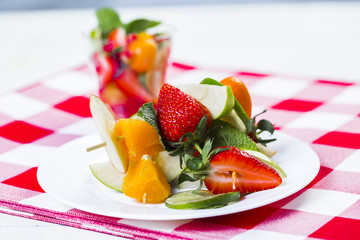 salad with fresh fruits