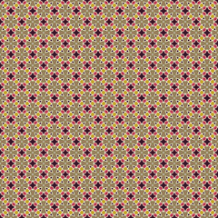 Colorful Geometric pattern in repeat. Fabric print. Seamless background, mosaic ornament, ethnic style. 