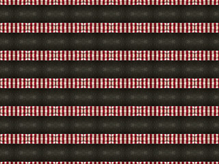 Obraz premium christmas textile festive background abstract decoration red scarf striped geometric textured decor vintage creative scrapbooking ornament