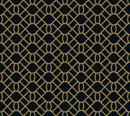 Naklejka premium elegant line ornament pattern seamless pattern for background, w
