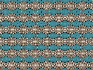 abstract gypsum ceramic geometric textured brown and turquoise rhombus background for scrapbooking