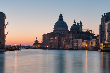 Santa Maria della Salute at sunrise in Venice, Italy