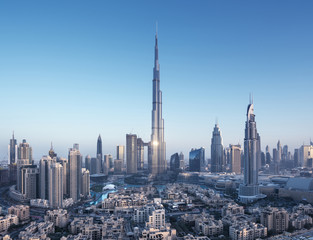 Fototapeta premium Panoramę Dubaju, Zjednoczone Emiraty Arabskie