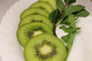 fresh kiwi fruit as background