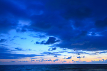 Beautiful sky at twilight time for background