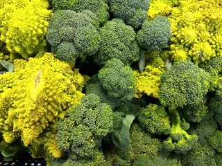 Broccoli and cauliflower