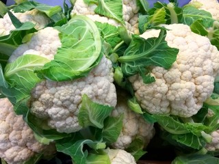 Broccoli and cauliflower