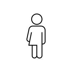 transgender transsexual person symbol line black