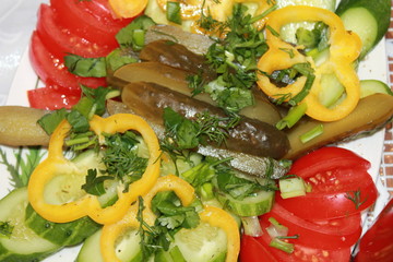 Summer vitamin salad! Fresh vegetables