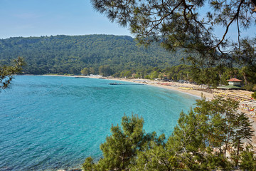 Coast of Mediterranean sea in Kemer, Antalya province