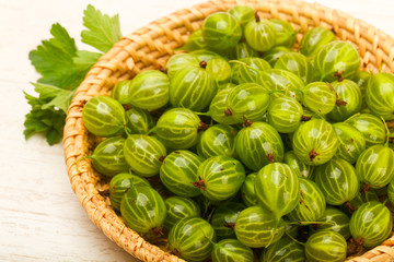 Gooseberries in the bowl
