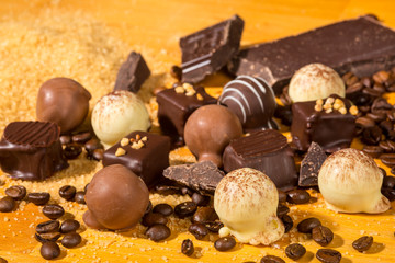 Assorted Chocolate truffle pralines