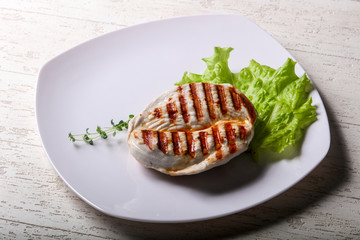 Grilled turkey steak