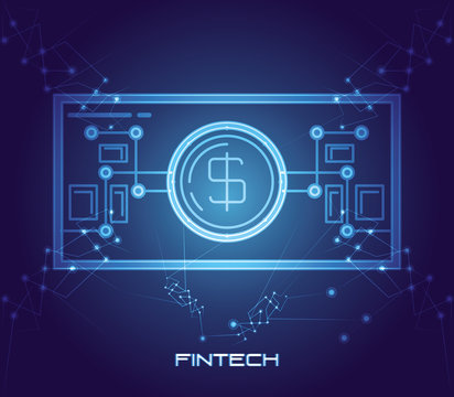 bill money financial technology icon vector illustration design