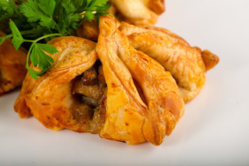 Pastry with meat