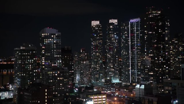 Midtown Manhattan high rise apartments night time lapse new york city.mov
