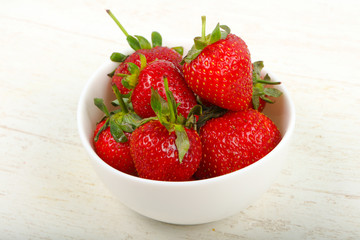 Strawberry in the bowl