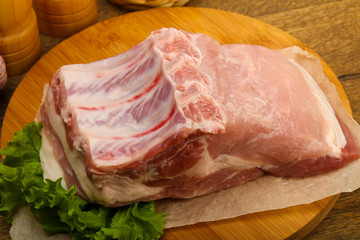Raw pork meat