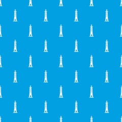 Navigate tower pattern vector seamless blue repeat for any use