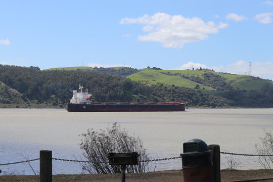 Tanker At Commodore Jones Point Benicia CA