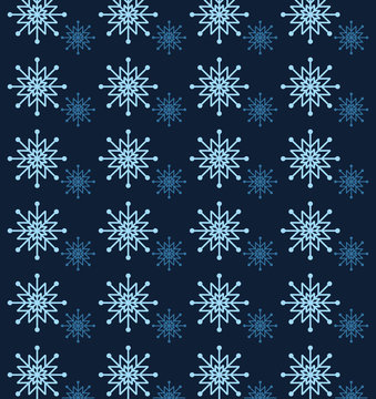 winter snowflakes background, colorful design. vector illustration