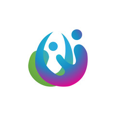 Social Network Team Partners Friends logo