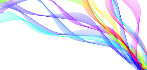 カラフルな曲線