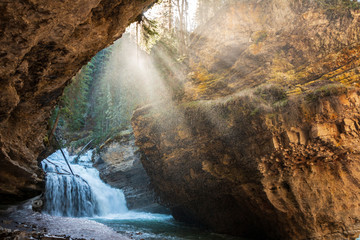 Johnston Canyon in the morning