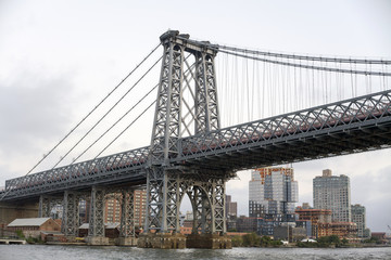 View of the Williamsburg Bridge in New York City