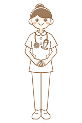 女性　看護師　ナース