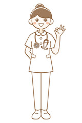 女性　看護師　ナース