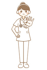 女性　看護師　ナース