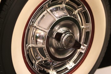 detail of a wheel of car