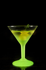 Martini Cocktail with Olives