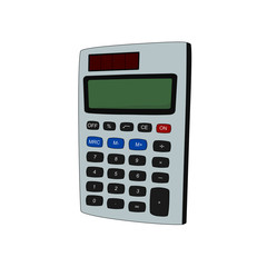Isolated calculator office tool, illustration icon