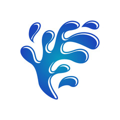 water splash vector, liquid melt, vector template ready for use