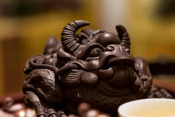 Statue of Chinese traditional deities